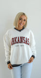 Arkansas Allen Chenille Varsity V Neck