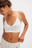 Free People Heirloom Seamless Bralette Clean Ivory