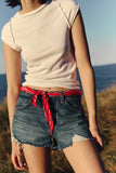 Free People Now or Never Denim Short Sunsational