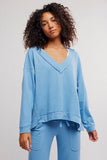 Free People Staycation Pullover Blissful Blue