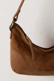 Free People Sindy Leather Shoulder Cognac
