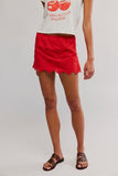 Free People Eyes On You Skort High Risk Red