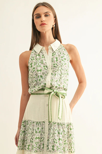 Green Multi Floral Shirt