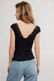 Free People Blush Hour Tee Black