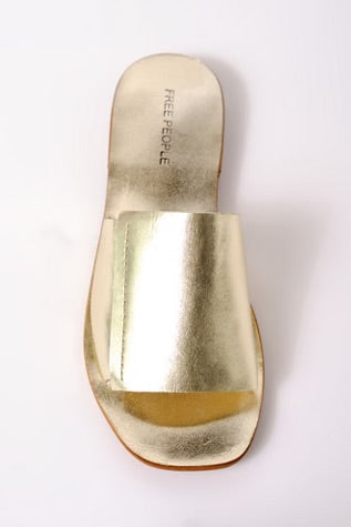 Free People Verona Slide Sandal Gold