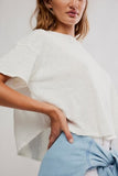 Free People Elsie Swing Tee White Whisper
