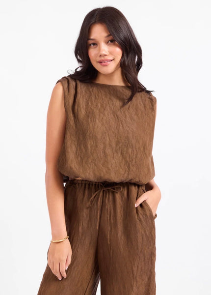Bronze Olive Bubble Top