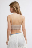 Free People Heirloom Seamless Bralette Mushroom