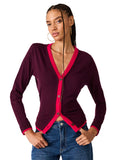 Steve Madden Arwen Cardigan Deep Fig
