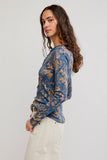Free People Jamie Henley Printed Floral Haze