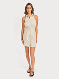 Cream Black Mini Dress