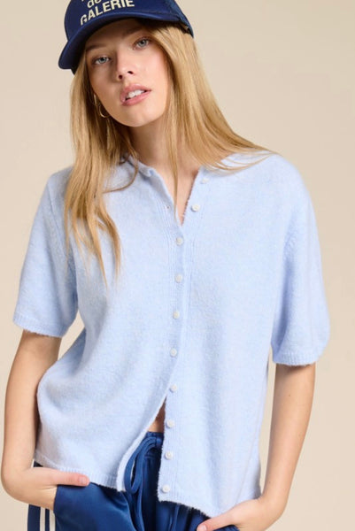 Baby Blue SS Cardigan