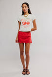 Free People Eyes On You Skort High Risk Red