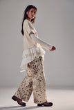 Free People Alter Ego Wide leg Jean Snow Leopard