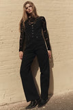 Free People Corsica Jumpsuit Raven