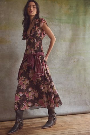 Free People Forsythia Maxi Deep Fudge Combo
