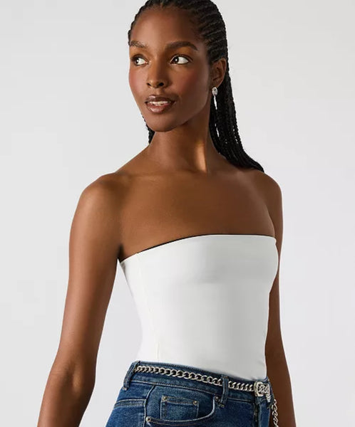 Steve Madden Aria Reversible Tube Top Black/White