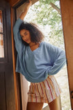 Free People Staycation Pullover Blissful Blue
