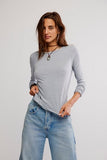 Free People Nova Tee LS Greyhound