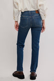 Free People Edie High Rise Tapered Jean Blue Echo
