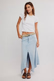 Free People Aquarius Maxi Skirt Frostwire