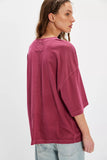 Free People Perfect Oversized Tee Glass Roses