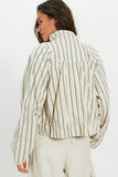 Free People Devon Balloon Stripped Ivory Combo