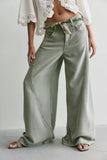 Free People Haven Mr Baggy Wide Leg Jean Seagrass