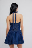 Free People Clean Break Denim Mini Night Wash