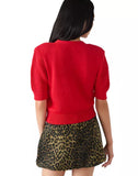 Steve Madden Janae Cardigan Dark Red