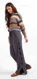 Stone Grey Rhea Button Pants