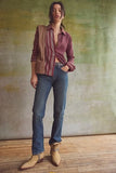 Free People Edie High Rise Tapered Jean Blue Echo
