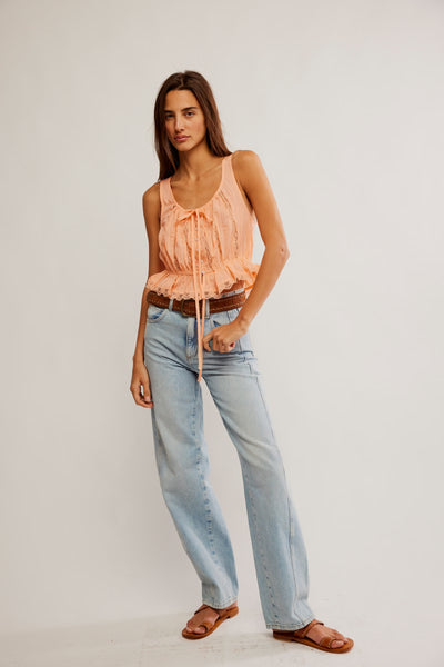 Free People Alana Lace Tank Spring Mellon