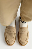 Free People Lana Loafer Taupe Suede