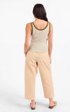 Olive Cream Stripe Tank Top