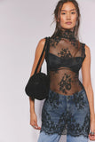 Free People One More Time Mini Slip Black