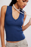 Free People Neria Tank Deep Iris