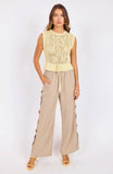 Dawn Sweater Tank Pale Yellow