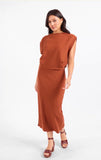 Rust Tapered Knit Top