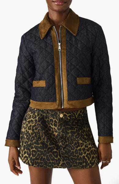 Steve Madden Agatha Jacket Dark Indigo