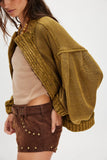 Free People Cute in This Cardi Fir Green