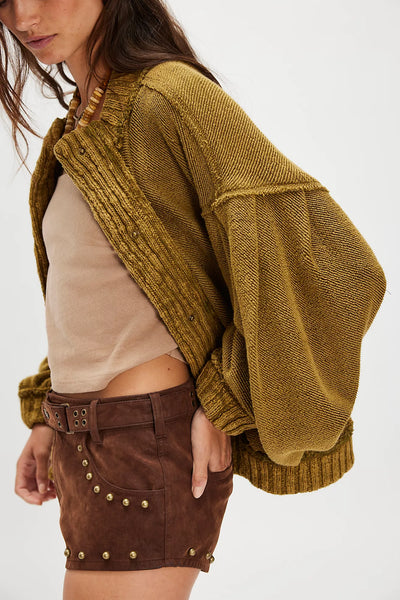 Free People Cute in This Cardi Fir Green