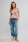 Free People Tillie Top Pink Combo
