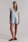 Free People Free Fall Denim Romper Water
