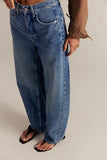 Free People Truro Baggy Puddle Jean Water Stoned Blue