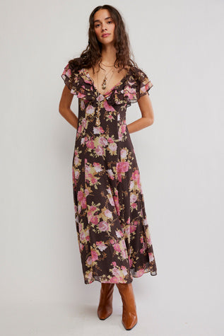 Free People Forsythia Maxi Deep Fudge Combo