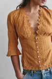 Free People Salone Eyelet Top Bronzer