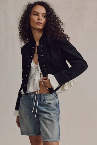 Free People Cloud Nine Blazer Black