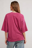 Free People Perfect Oversized Tee Glass Roses