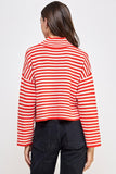 Red Stripe Knit Sweater